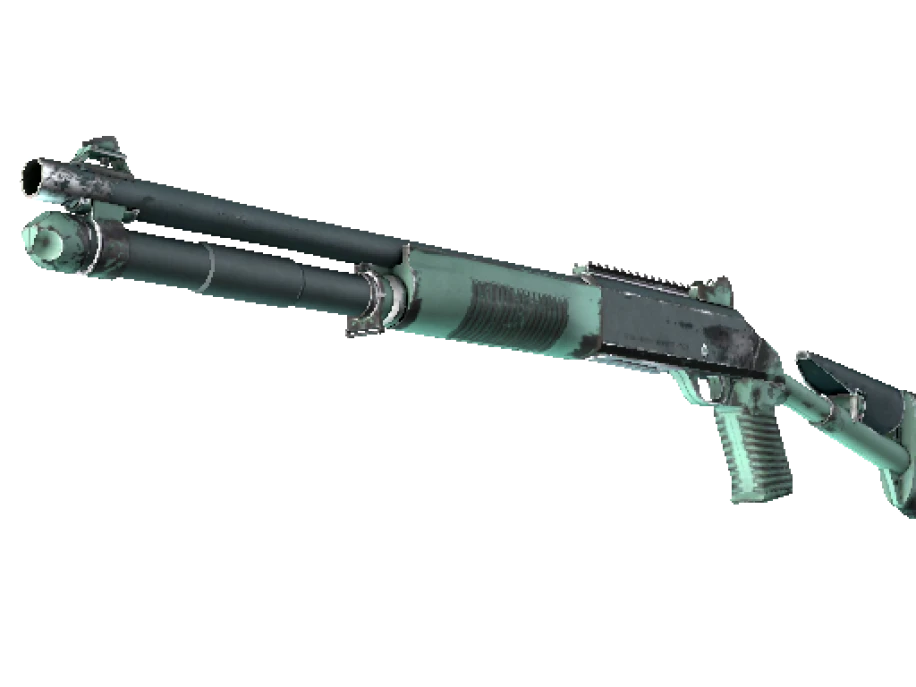 Souvenir XM1014 | Blue Spruce (Well-Worn)