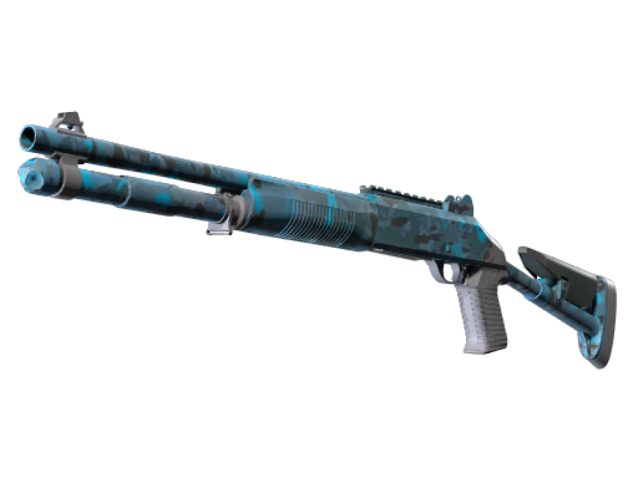 Souvenir XM1014 | VariCamo Blue (Minimal Wear)