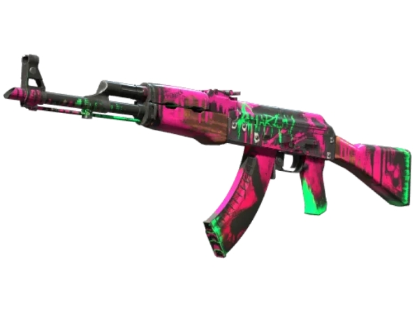 StatTrak™ AK-47 | Neon Revolution (Well-Worn)