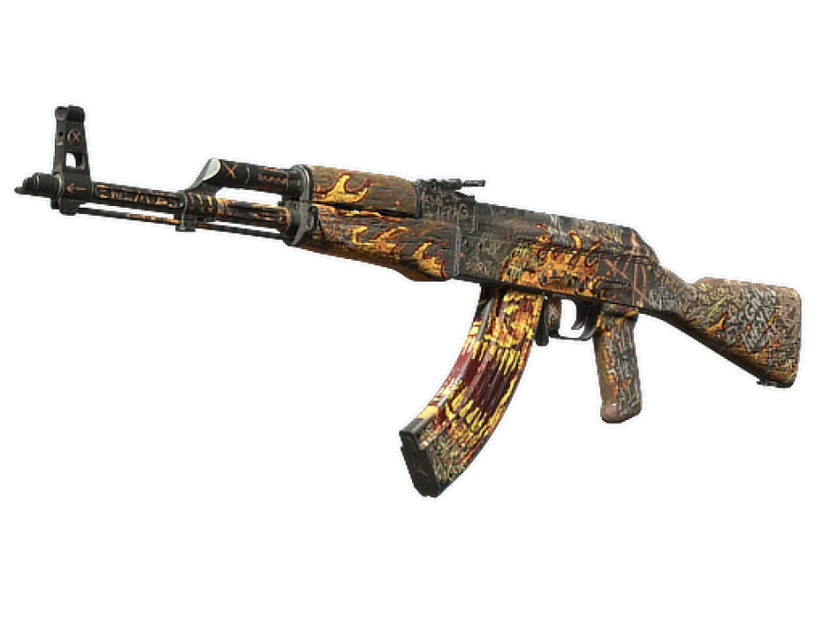 StatTrak™ AK-47 | Searing Rage (Battle-Scarred)