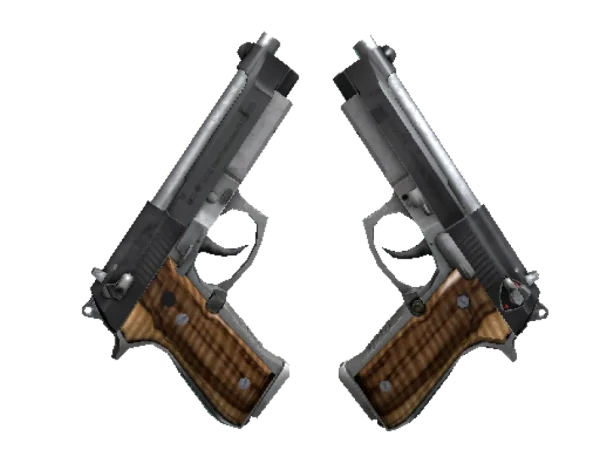 StatTrak™ Dual Berettas | Black Limba (Minimal Wear)