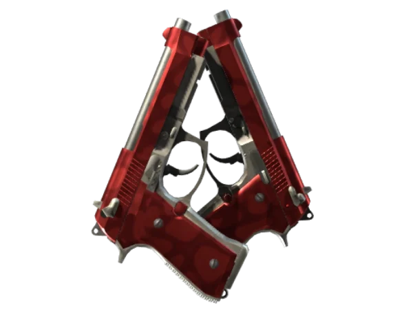StatTrak™ Dual Berettas | Hemoglobin (Minimal Wear)
