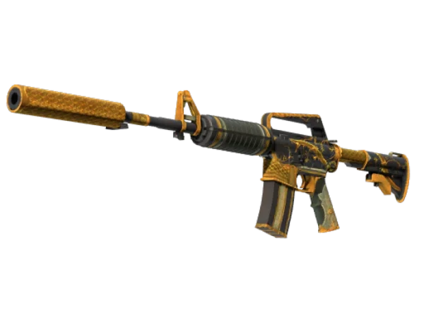 StatTrak™ M4A1-S | Golden Coil (Battle-Scarred)