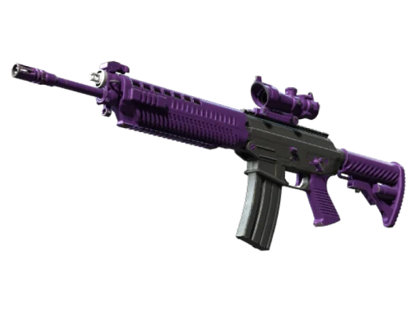 StatTrak™ SG 553 | Ultraviolet (Well-Worn)