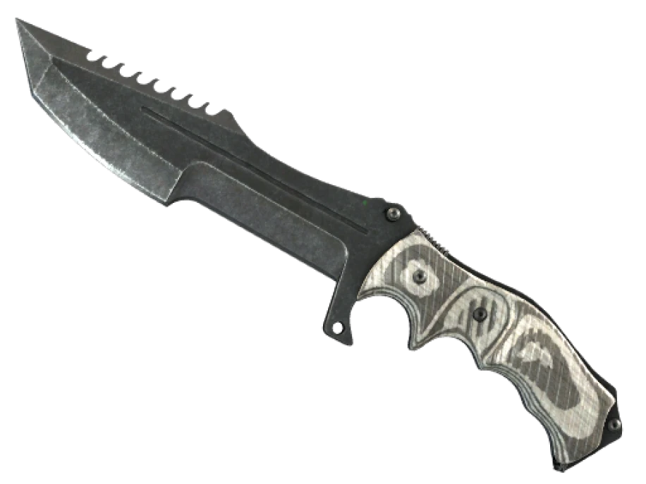 ★ Huntsman Knife | Black Laminate (Well-Worn)