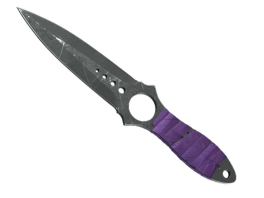 ★ Skeleton Knife | Ultraviolet (Battle-Scarred)