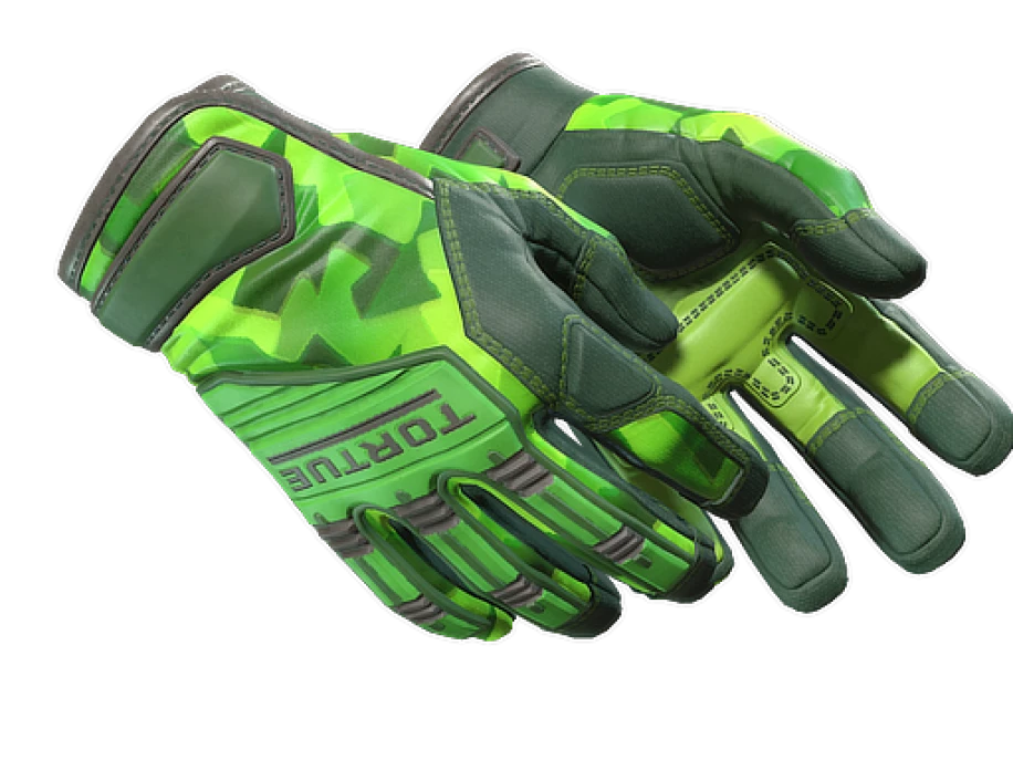 ★ Specialist Gloves | Lime Polycam (Minimal Wear)