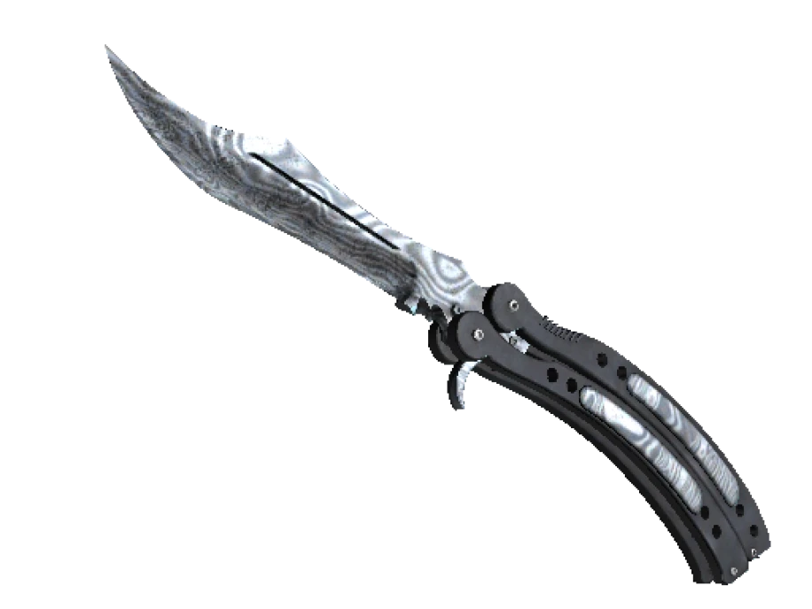 ★ StatTrak™ Butterfly Knife | Damascus Steel (Well-Worn)