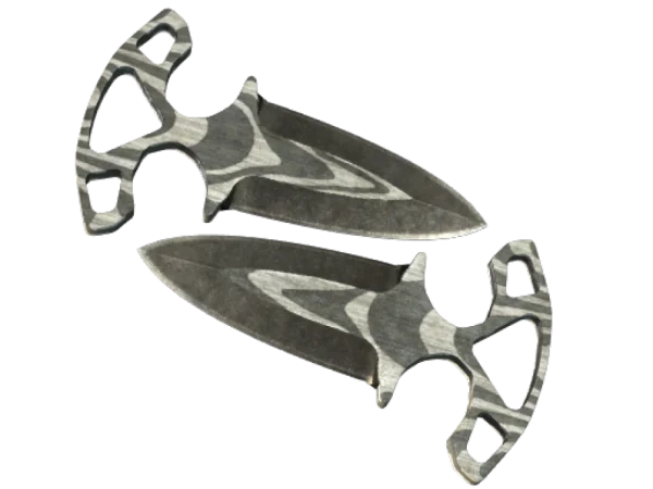 ★ StatTrak™ Shadow Daggers | Black Laminate (Battle-Scarred)