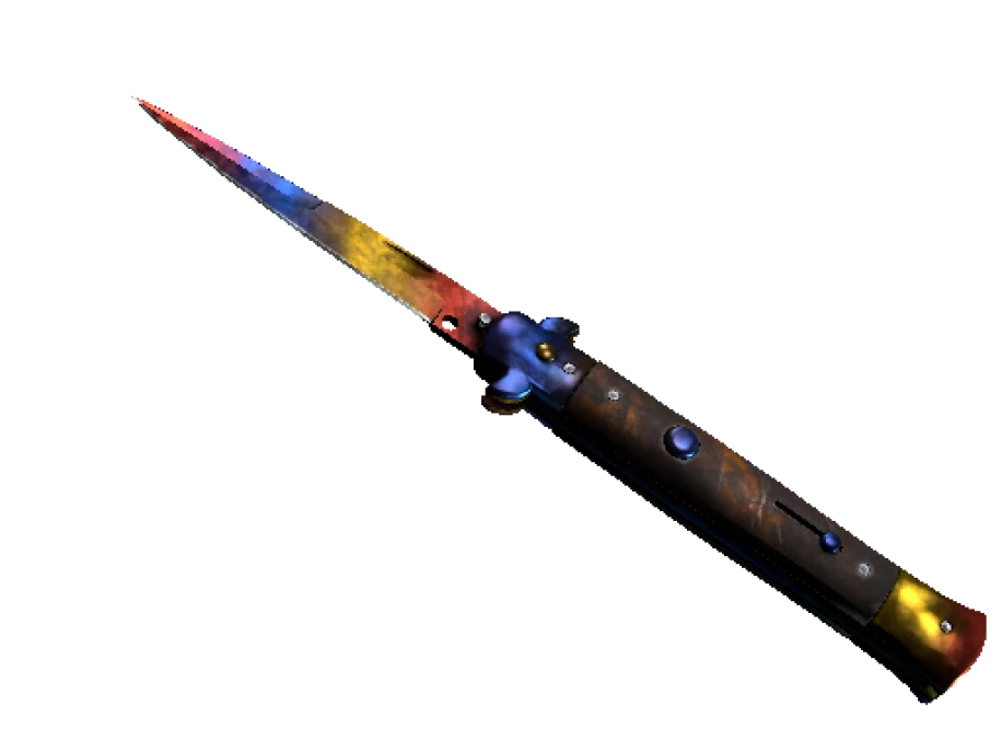 ★ StatTrak™ Stiletto Knife | Marble Fade (Minimal Wear)