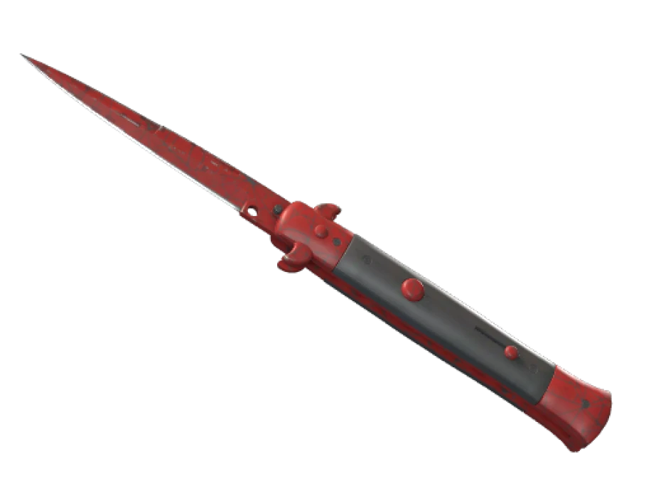 ★ Stiletto Knife | Crimson Web (Field-Tested)