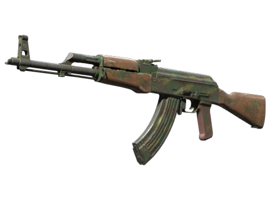 Souvenir AK-47 | Jungle Spray (Battle-Scarred)