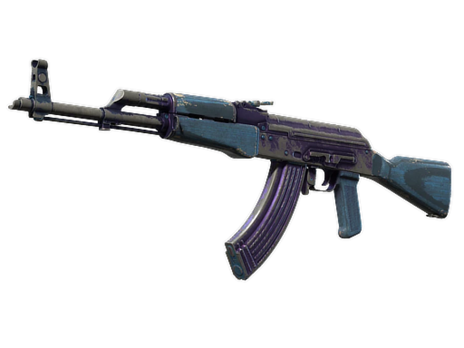 Souvenir AK-47 | Midnight Laminate (Battle-Scarred)