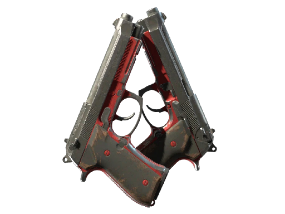 Souvenir Dual Berettas | Panther (Battle-Scarred)