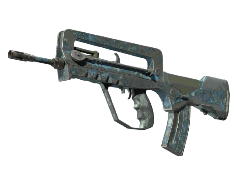 Souvenir FAMAS | Cyanospatter (Battle-Scarred)