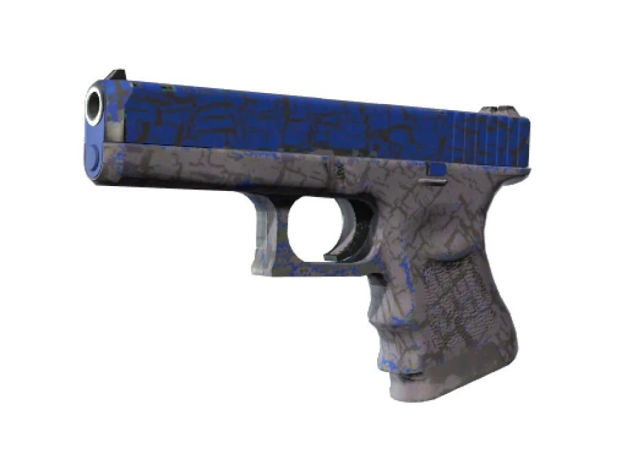 Souvenir Glock-18 | Blue Fissure (Well-Worn)