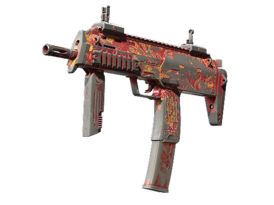 Souvenir MP7 | Coral Paisley (Battle-Scarred)