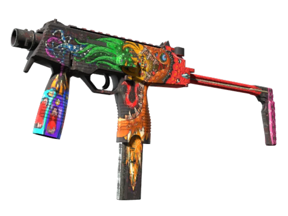 Souvenir MP9 | Food Chain (Well-Worn)