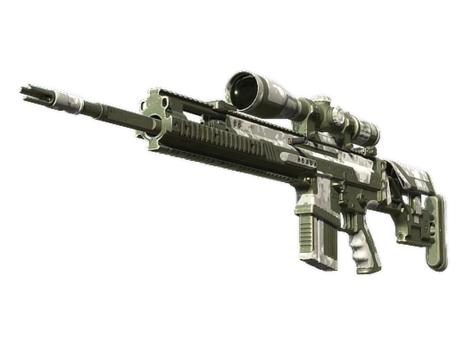 Souvenir SCAR-20 | Arctic Camo Panels (Well-Worn)