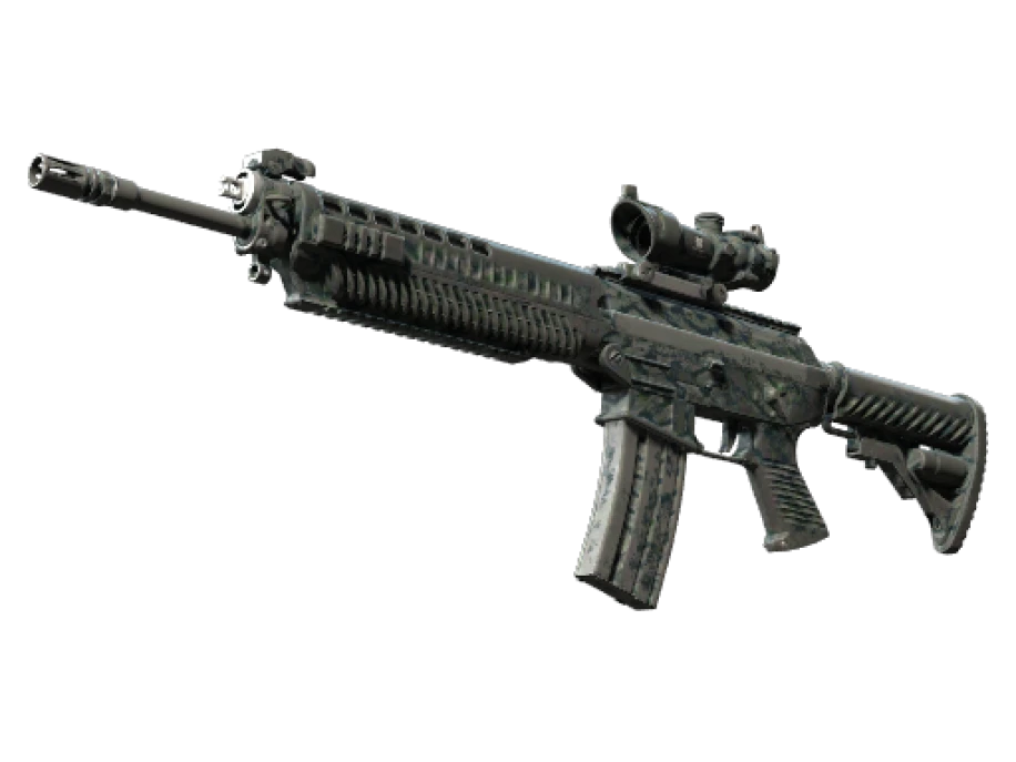 Souvenir SG 553 | Barricade (Battle-Scarred)