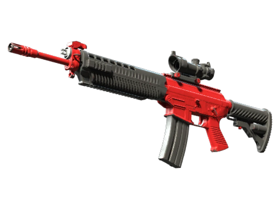 Souvenir SG 553 | Candy Apple (Well-Worn)