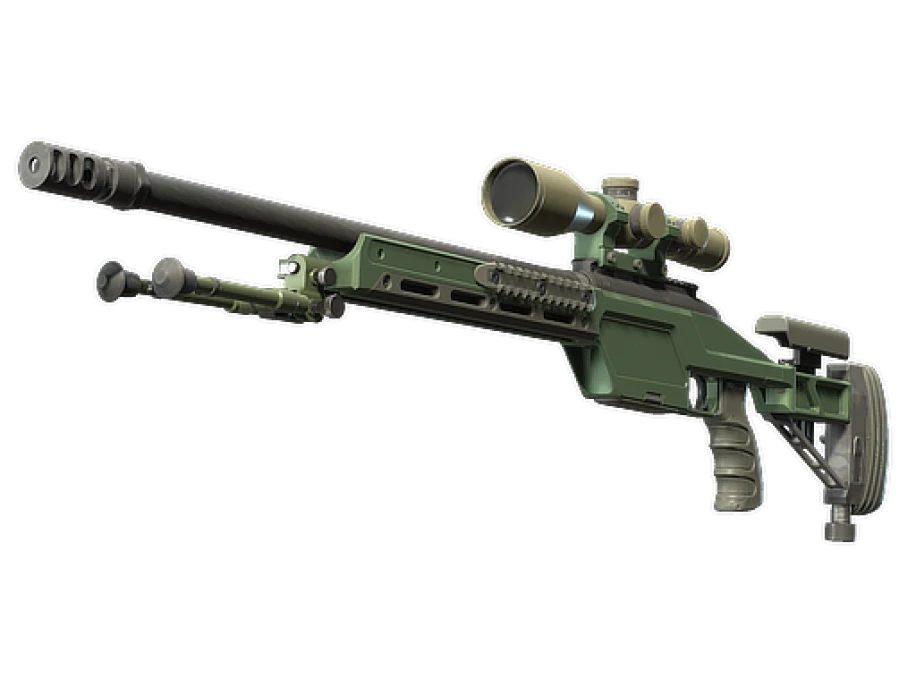 Souvenir SSG 08 | Green Ceramic (Minimal Wear)