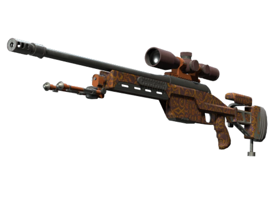 Souvenir SSG 08 | Orange Filigree (Minimal Wear)