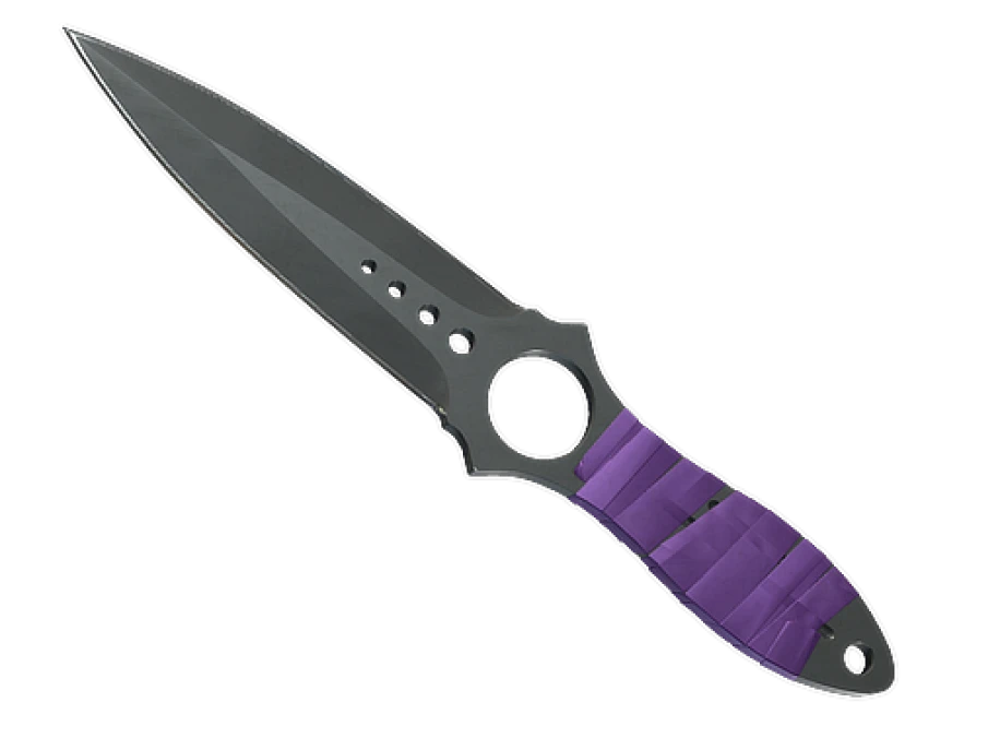 ★ StatTrak™ Skeleton Knife | Ultraviolet (Well-Worn)